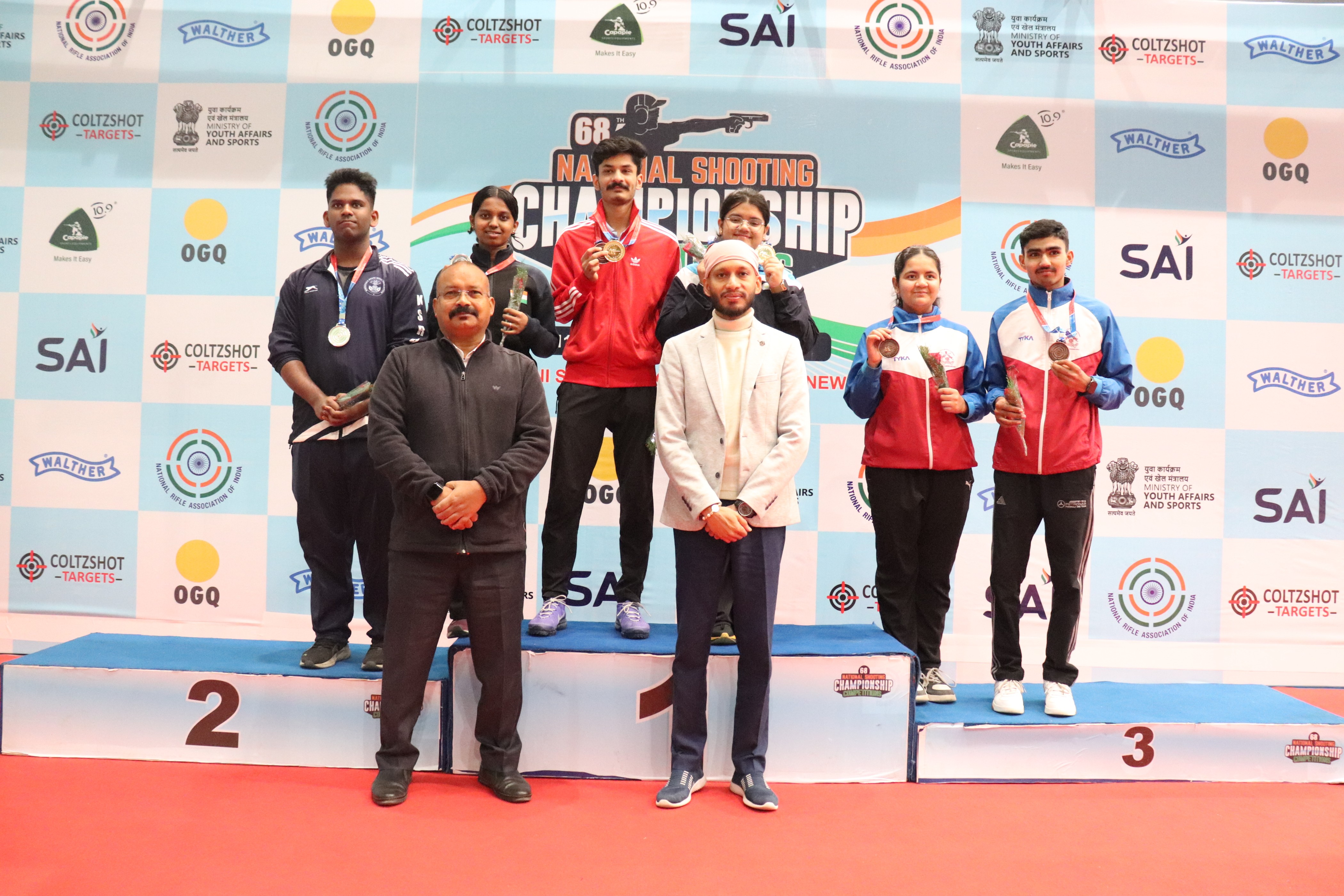 Lakshita Bishnoi and Sharvan Kumar clinch senior mixed team gold at 68th National Shooting Championship Competitions